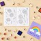60-Piece Wood Alphabet Stamp Set, Upper and Lowercase Letters with Symbols